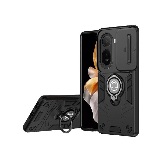 Obal Camshield Ring TPU/TPC Xiaomi Redmi A7 Pro čierny