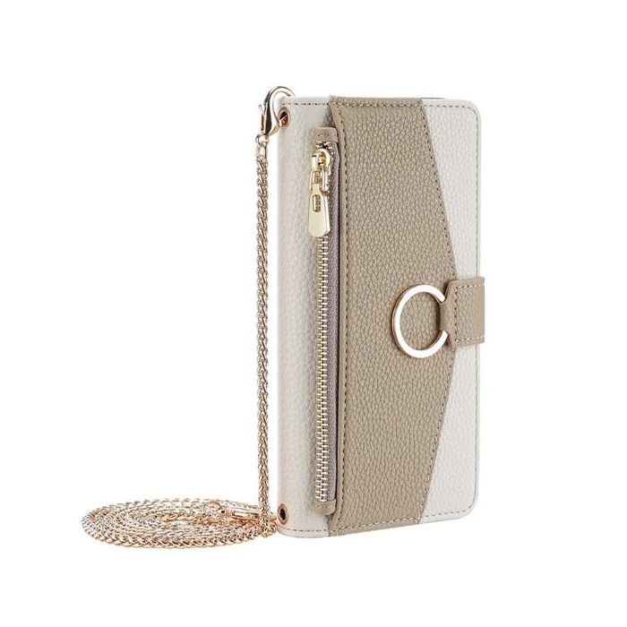 Obal Texture Wallet Mirror Book Xiaomi Redmi A7 Pro béžový