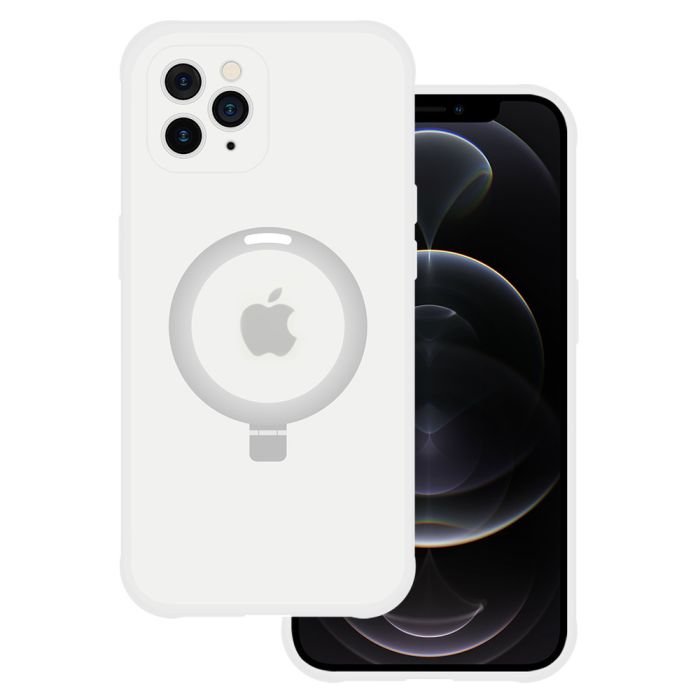 Obal Tel Protect Magical MagSafe Stand Apple iPhone 11 Pro Max strieborný
