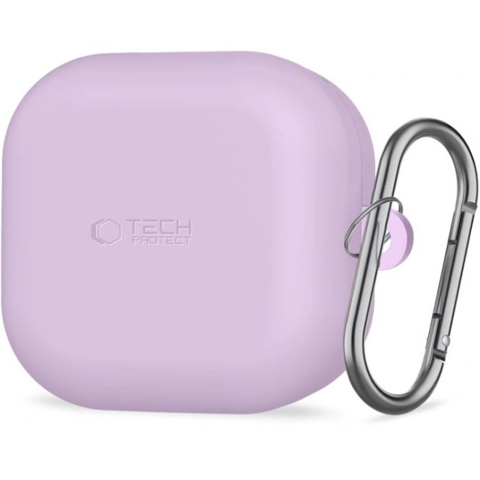 Obal Tech-Protect Silicone Hook Samsung Galaxy Buds 4/4 Pro fialový