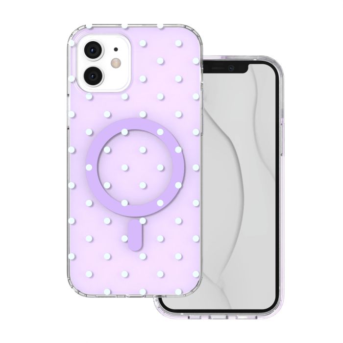 Obal Bubble Dots Mag Apple iPhone 11 fialový