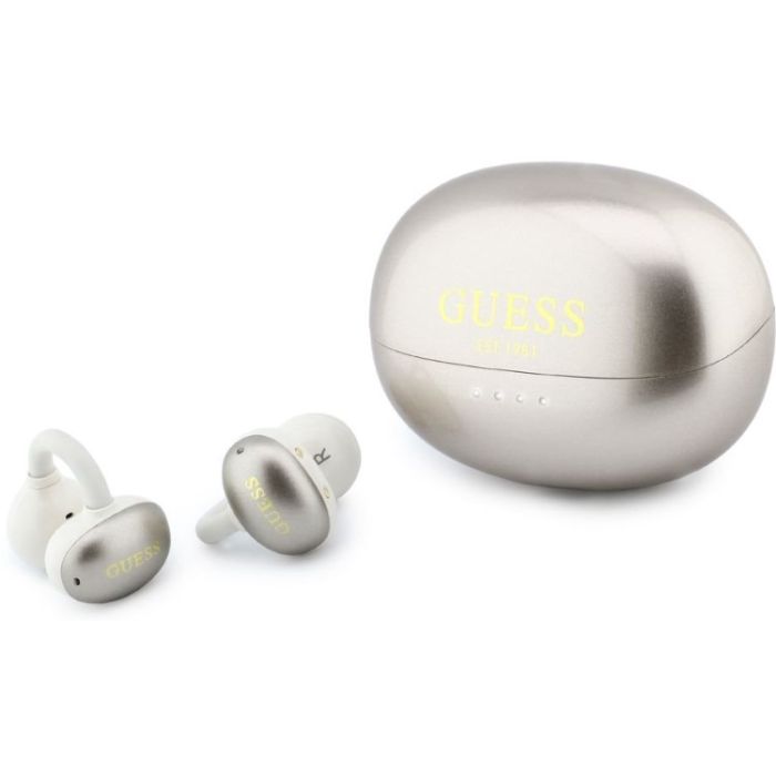 Guess Metallic Finish Classic Logo OWS bezdrôtové slúchadlá GUTWSOL3MEGD zlaté