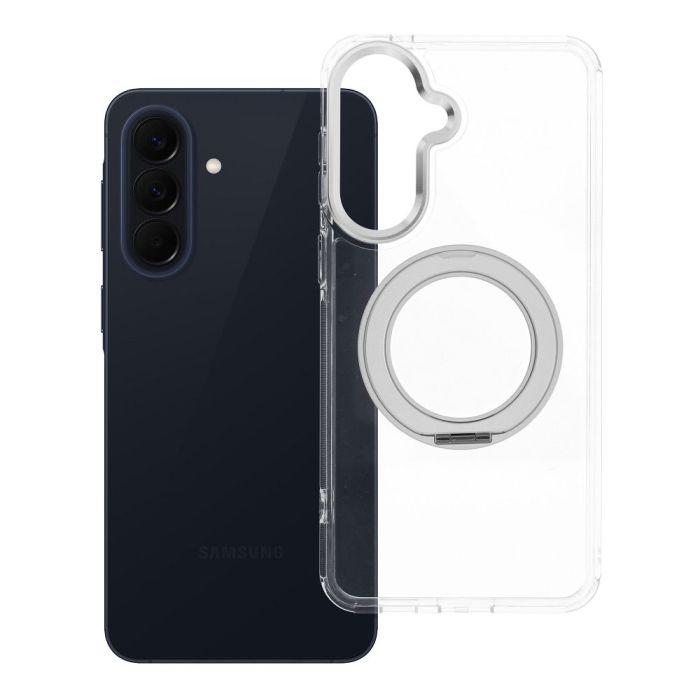 Obal Frame Circle Stand MagSafe Samsung Galaxy A57 5G A576 transparentný