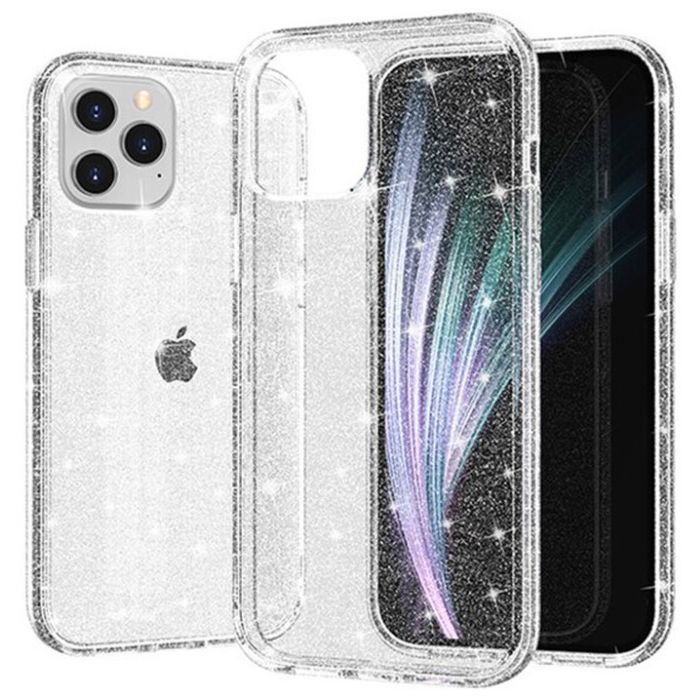 Obal Crystal Shine Glitter Samsung Galaxy A17 4G A175/A17 5G A176 transparentno-strieborný
