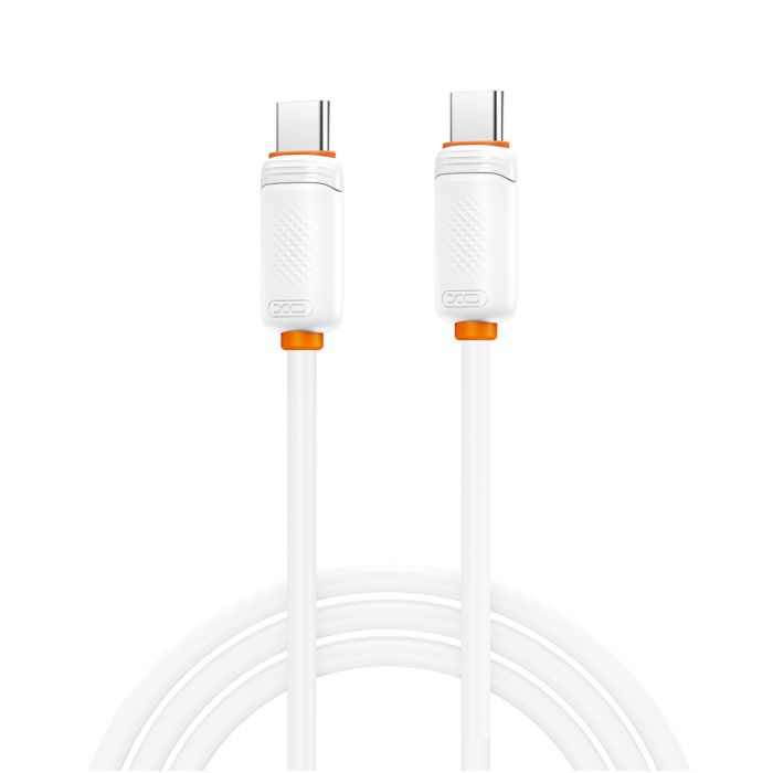 XO NB-Q302B, USB-C/USB-C PD 60W, 1.0m, biely