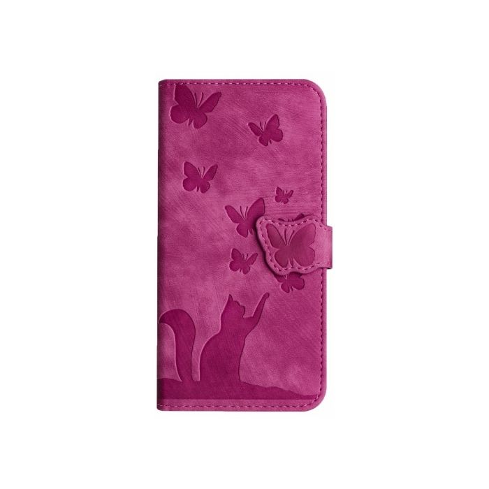 Obal Mezzo Book Samsung Galaxy A23 5G A236 mačky ružový