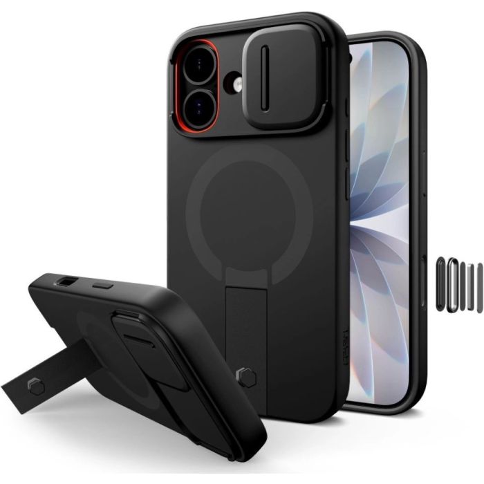Obal Tech-Protect Kevlar Aura MagSafe Apple iPhone 17 čierny