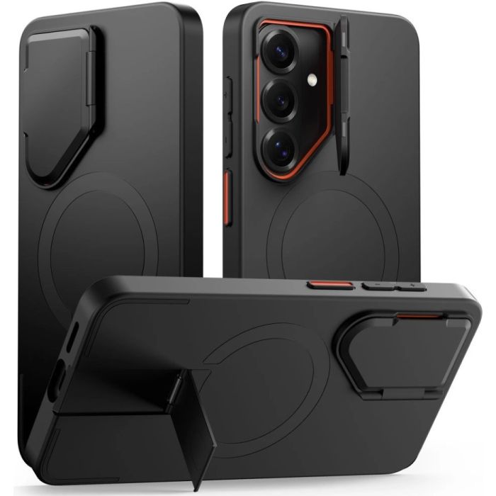 Obal Tech-Protect Kevlar Aura MagSafe Samsung Galaxy S25 Ultra 5G S938 čierno-oranžový