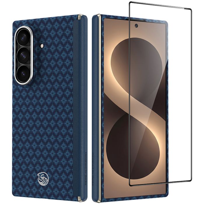 Obal + Sklo Benks Magnetic Armor Grid Air Grand Combo Samsung Galaxy Z Fold8 Ultra 5G F976 modrý