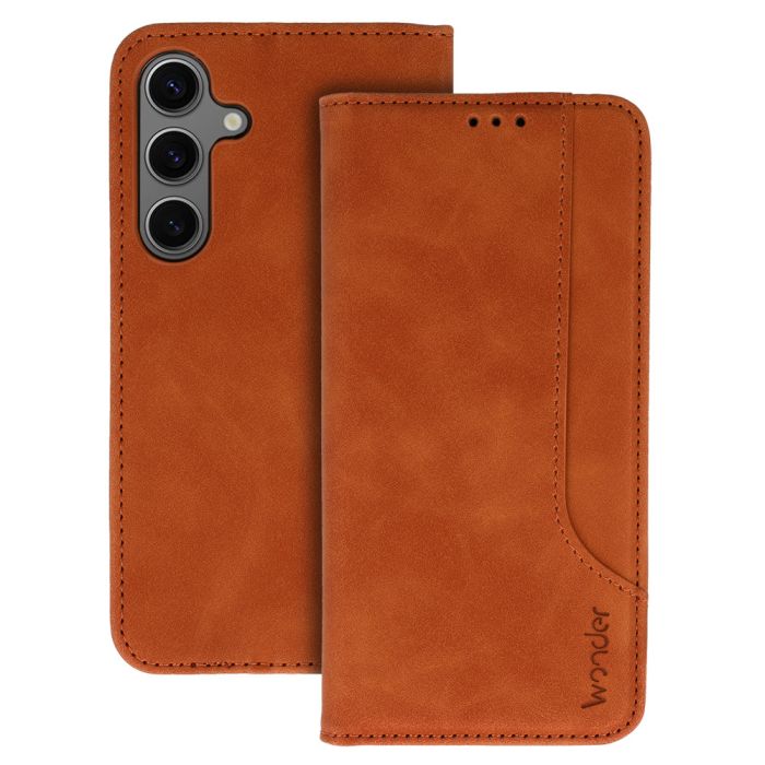 Obal Wonder Prime Book Samsung Galaxy A36 5G A366/A56 5G A566 hnedý