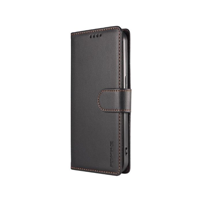 Obal Vegan PU Leather RFID Book Honor 600 Smart 5G čierny
