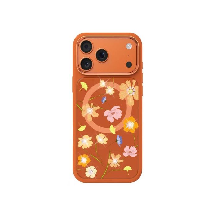 Obal Mutural Flora MagSafe Apple iPhone 17 Pro oranžový