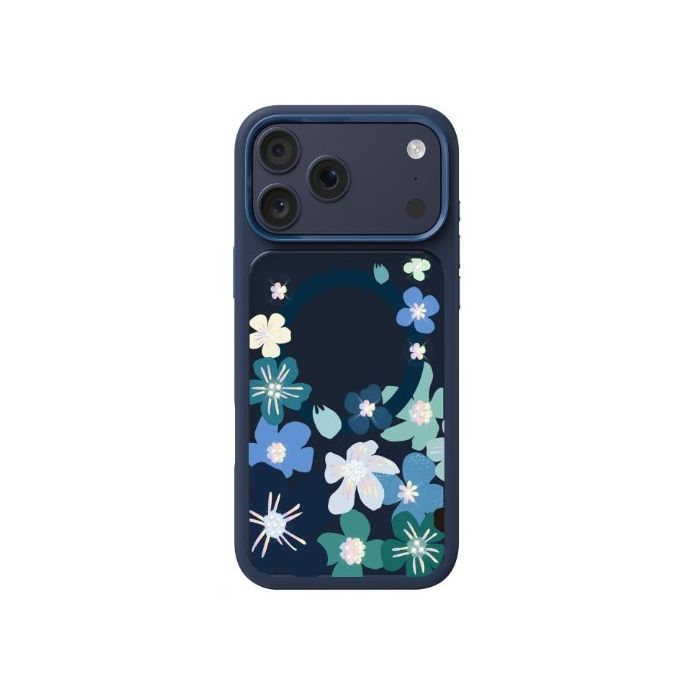 Obal Mutural Flora MagSafe Apple iPhone 17 Pro Max modrý