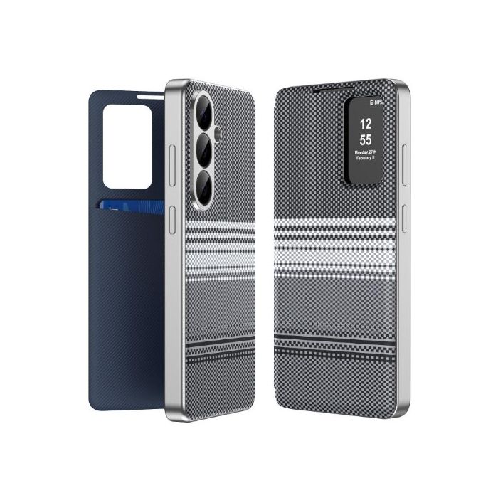 Obal Pixel Texture Leather Book Samsung Galaxy A57 5G A576 čierny