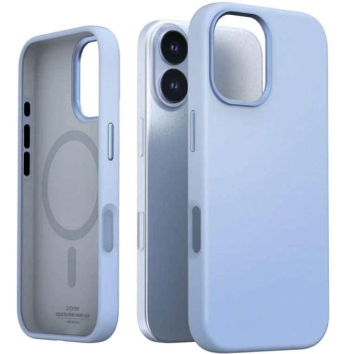 Obal Araree Typo Skin M MagSafe Apple iPhone 17 svetlomodrý