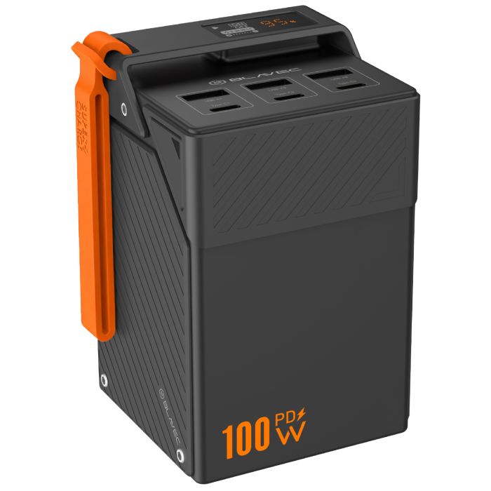 Blavec BJ-50 Tytan, powerbank 50000mAh 100W, 3xUSB-C, 3x USB-A, čierna