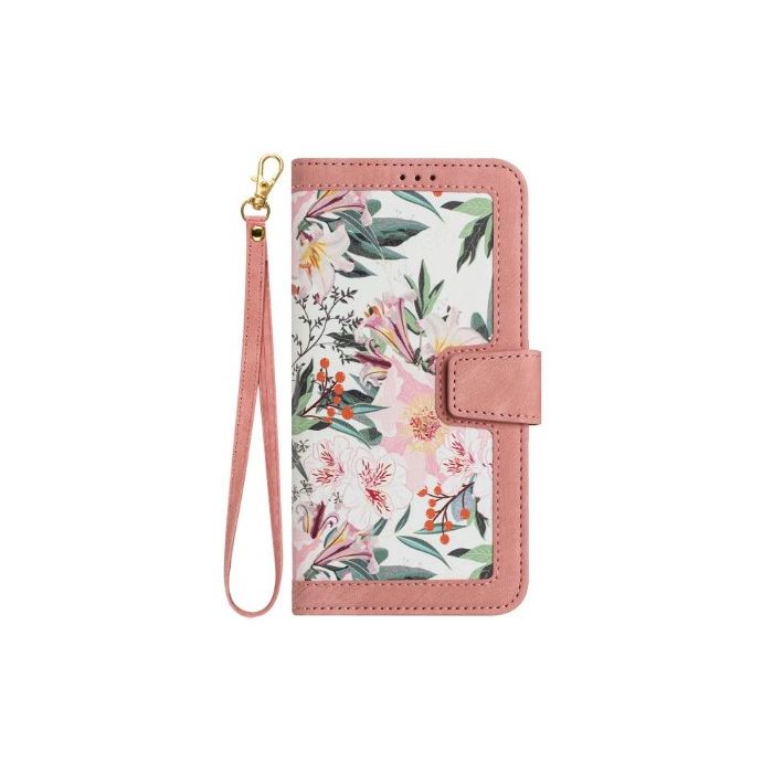 Obal Floral Book Xiaomi Redmi 17 4G/5G ružový