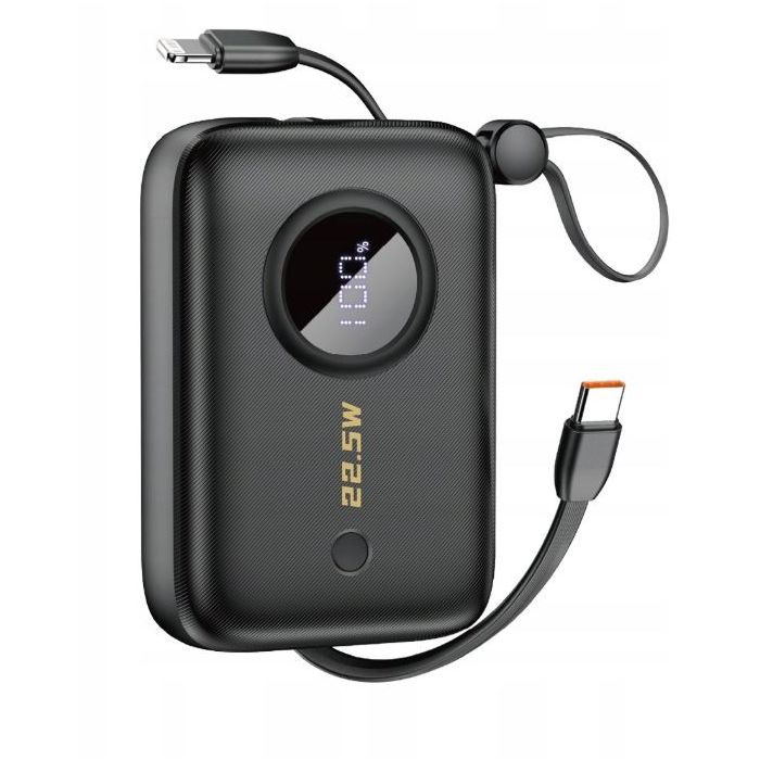 Dudao K14 Powerbank 10000mAh USB-C/Lightning 22.5W čierna