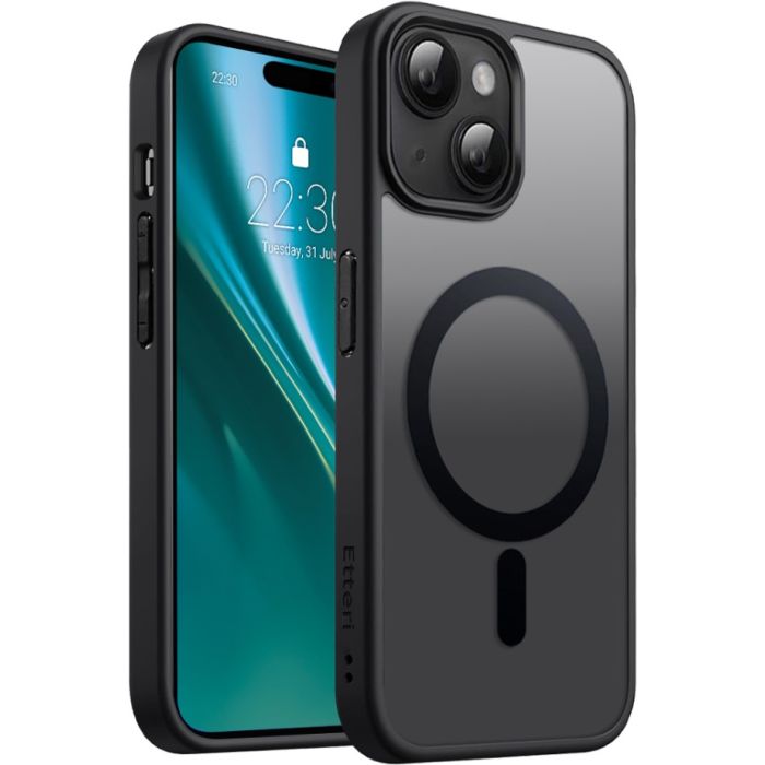 Etteri Matt Mag case Apple iPhone 15 black