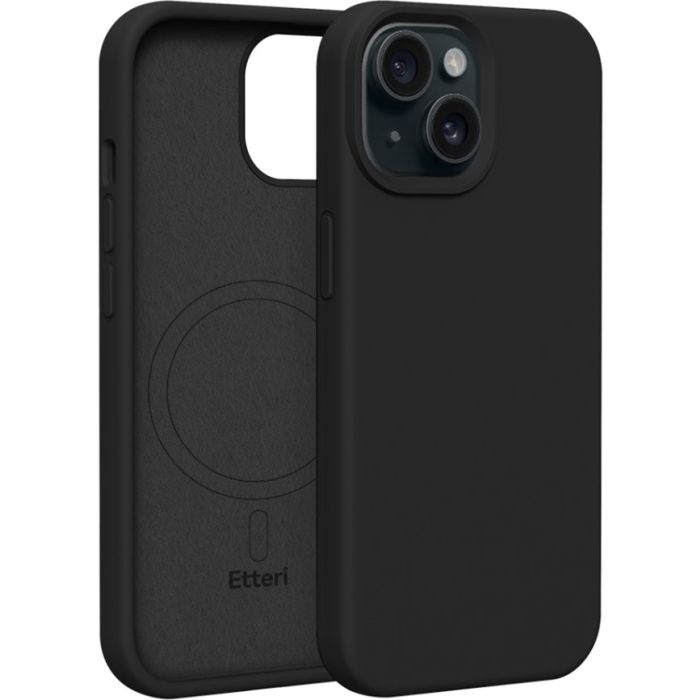 Etteri Silicone Mag case Apple iPhone 15 black