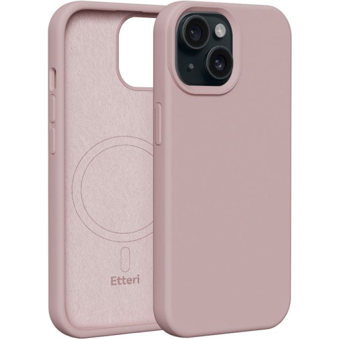 Etteri Silicone Mag case Apple iPhone 16 Plus light pink