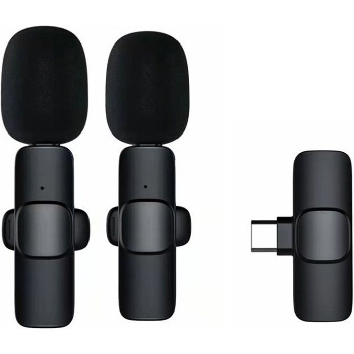 Wireless lavalier microphone Type C double (2 in set) K1