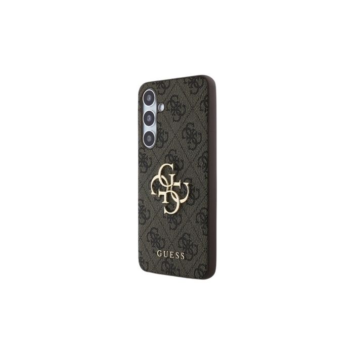 Guess PU 4G Metal Logo Samsung Galaxy S24 FE 5G S721 GUHCS24FE4GMGBR Brown