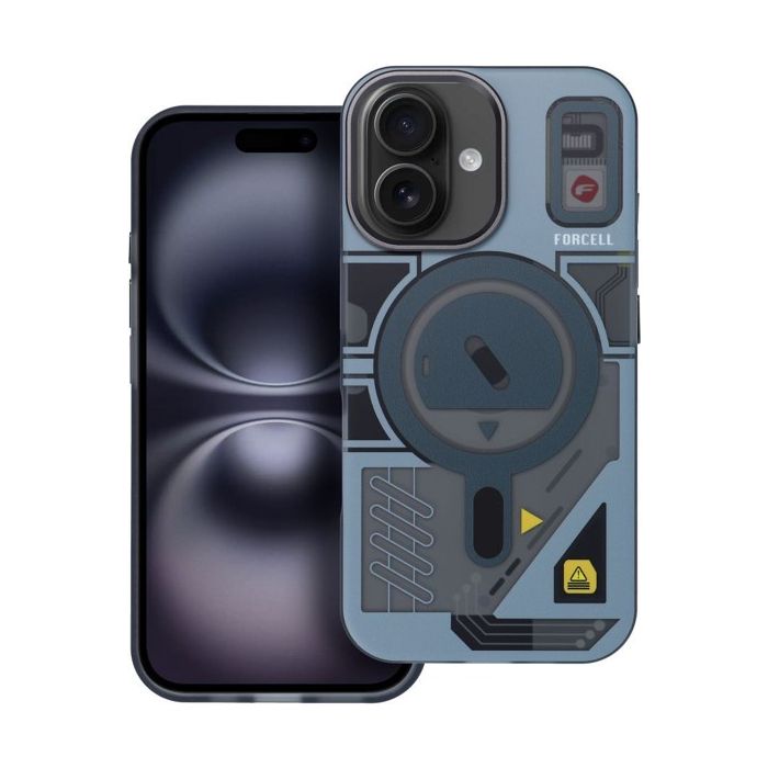 FORCELL F-PROTECT Levels with Dual Layer 4D technology, Miliatry Drop Tested, MagSafe, Apple iPhone 16 cyber grey