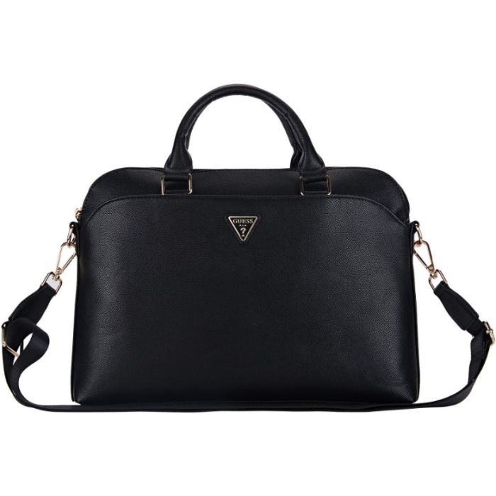 Guess PU Grained Triangle Logo Computer Bag 15/16" GUCB15PGTSPSK Black