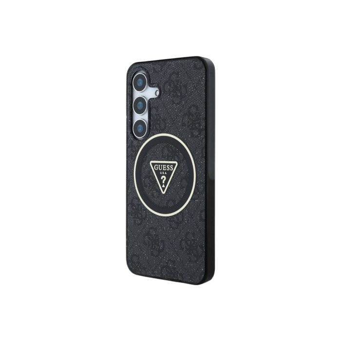 Guess IML 4G Glitter and Triangle Logo MagSafe Samsung Galaxy S25+ 5G S936 GUHMS25MHG4PRTGK Black