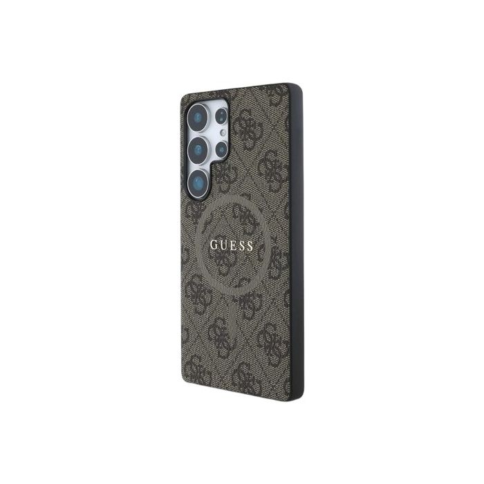 Guess PU Leather 4G Colored Ring MagSafe Samsung Galaxy S25 Ultra 5G S938 GUHMS25LG4GFRW Brown