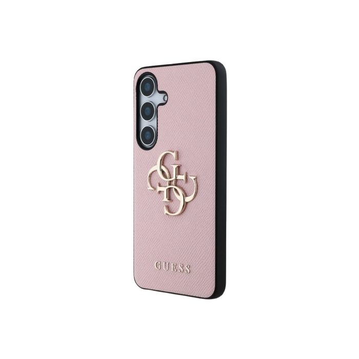 Guess PU Grained 4G Metal Logo Samsung Galaxy S25+ 5G S936 GUHCS25MPGT4MBP Pink