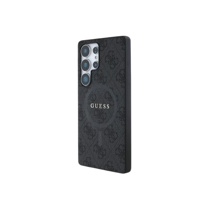 Guess PU Leather 4G Colored Ring MagSafe Samsung Galaxy S25 Ultra 5G S938 GUHMS25LG4GFRK Black