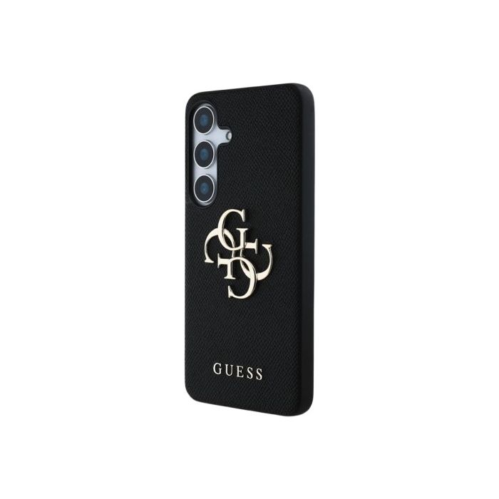 Guess PU Grained 4G Metal Logo Samsung Galaxy S25 5G S931 GUHCS25SPGT4MBK Black