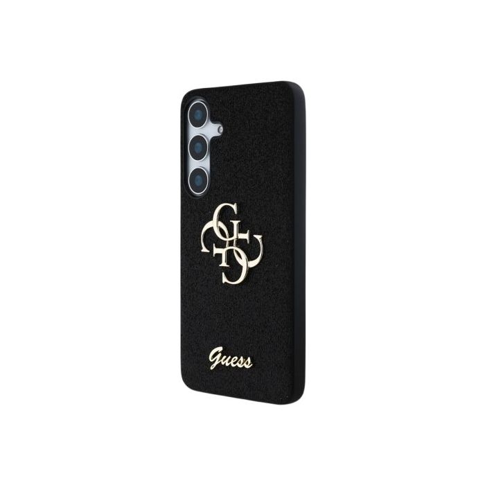 Guess PU Fixed Glitter 4G Metal Logo Samsung Galaxy S25+ 5G S936 GUHCS25MHG4SGK Black