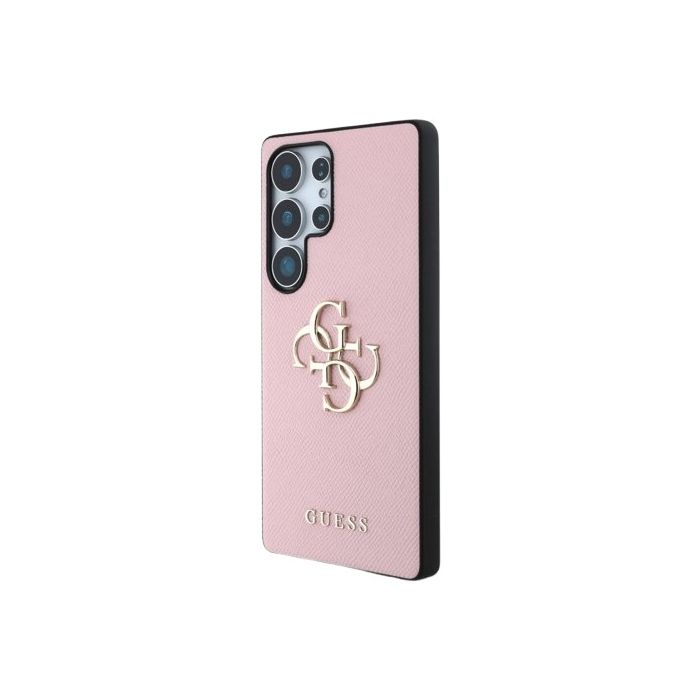 Guess PU Grained 4G Metal Logo Samsung Galaxy S25 Ultra 5G S938 GUHCS25LPGT4MBP Pink