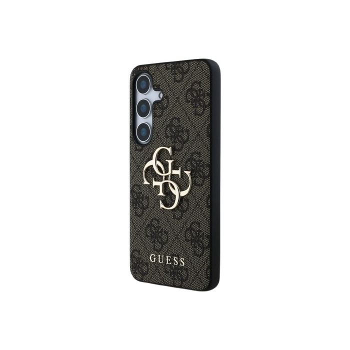 Guess PU 4G Metal Logo Samsung Galaxy S25+ 5G S936 GUHCS25M4GMGBR Brown