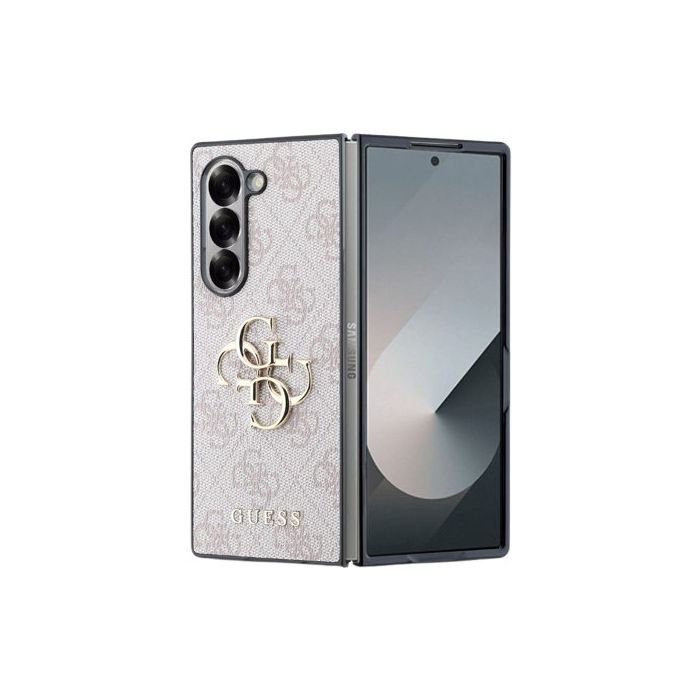 Guess PU 4G Metal Logo Samsung Galaxy Z Fold6 5G F956 GUHCZFD64GMGPI Pink