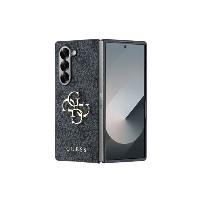 Guess PU 4G Metal Logo Samsung Galaxy Z Fold6 5G F956 GUHCZFD64GMGGR Grey