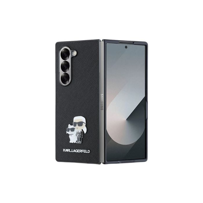 Karl Lagerfeld PU Saffiano Karl and Choupette Samsung Galaxy Z Fold6 5G F956 KLHCZFD6SAPKCNPK Black
