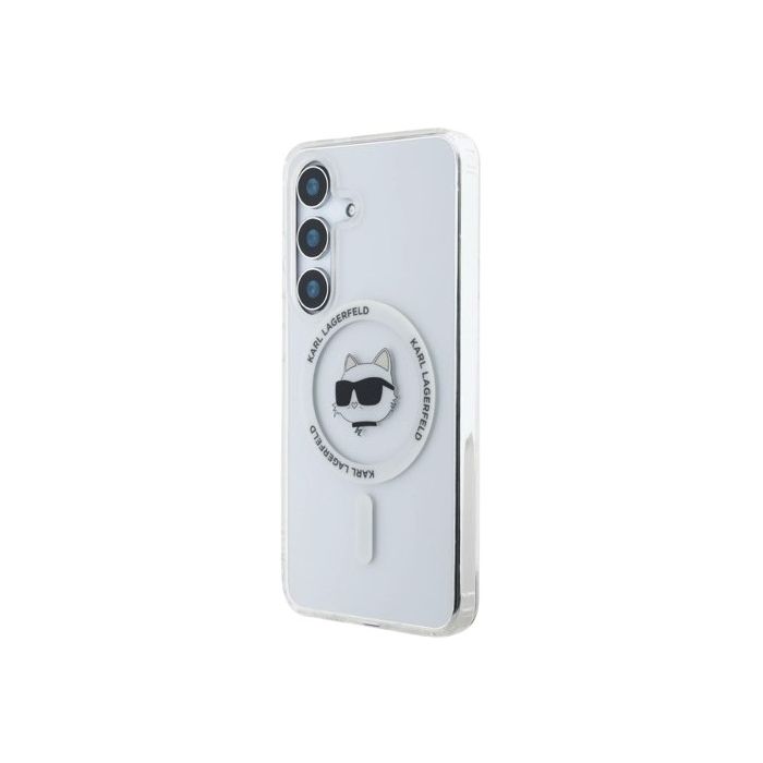 Karl Lagerfeld IML Choupette Head MagSafe Samsung Galaxy S25+ 5G S936 KLHMS25MHLSCHH Transparent
