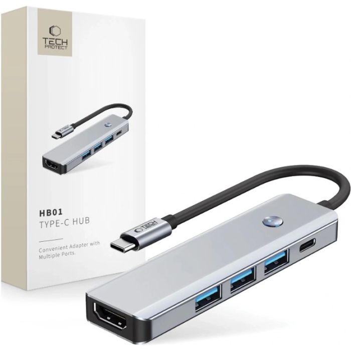 Tech-Protect HB01 HUB 5in1 Space Grey