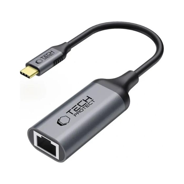 Tech-Protect Ultraboost USB-C/Ethernet RJ45 1000Mbps Black