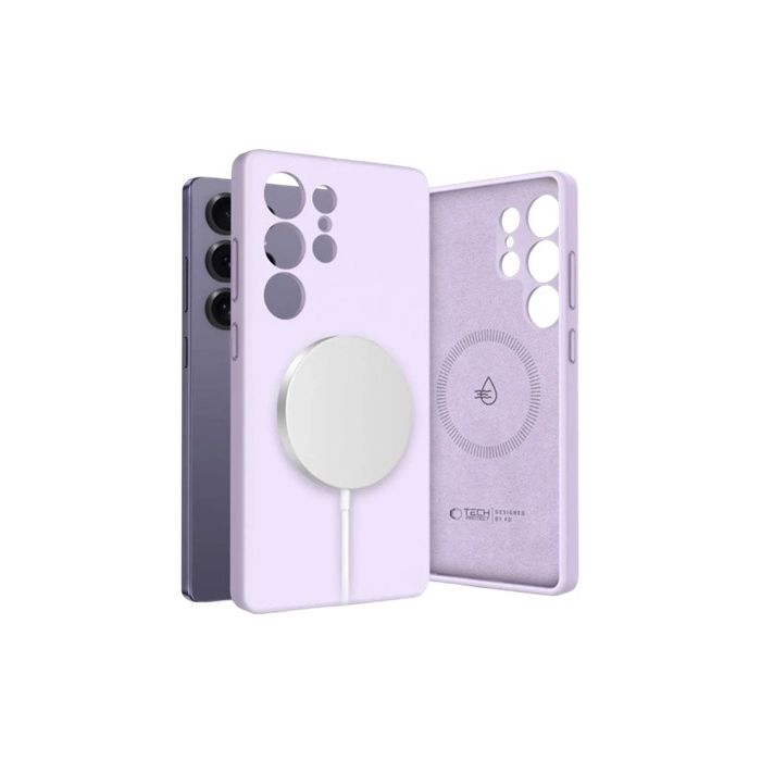Tech-Protect Liquid Silicone MagSafe Samsung Galaxy S25 Ultra 5G S938 Mauve