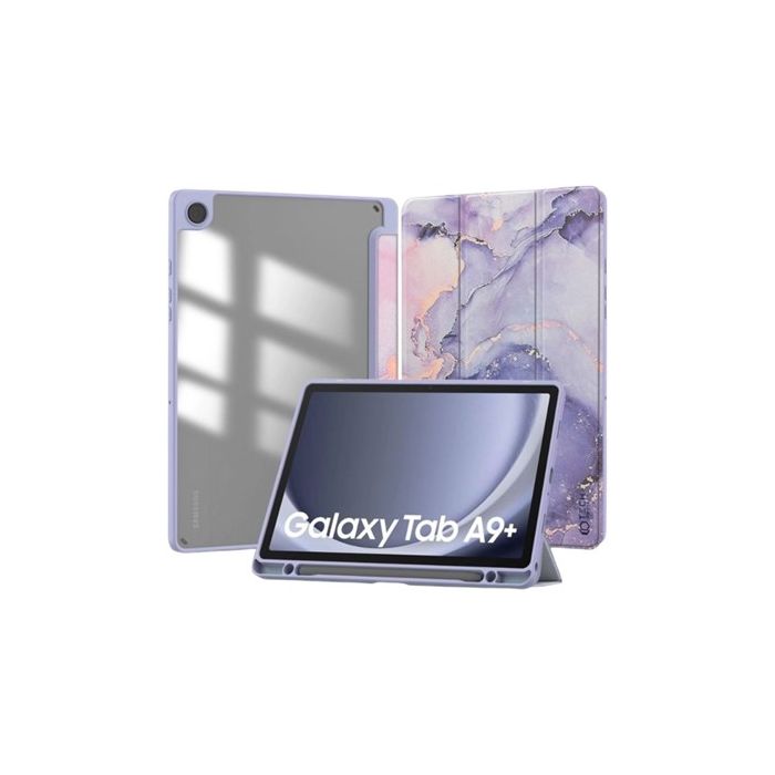 Tech-Protect SmartCase Pen Hybrid Samsung Galaxy Tab A9+ 11.0" X210/X215/X216 Violet Marble