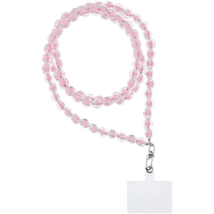 COLORFUL pendant for the phone 120cm (60cm in the loop) lite pink