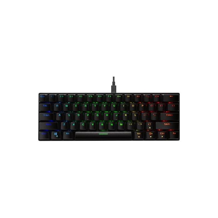 DELTACO GAM-075-US WK85R, USB-C, RGB, US, mechanická, čierna