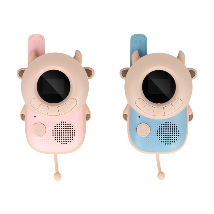 Walkie-talkie for children K22 Cow + Battery Charger + 8xRechargeable HR03/AAA 900mAh