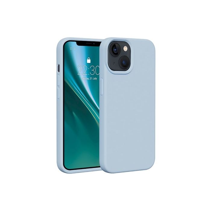 Etteri Silicone case Apple iPhone 13 light blue