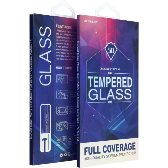 5D Full Glue Tempered Glass Xiaomi Redmi 14C/POCO C75 black